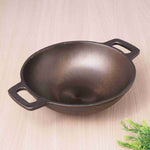 Super Smooth Cast Iron Kadai (Wok Model), Pre-seasoned, Nonstick, 100% Pure, Toxin-free, 17.8/20.3cm, 1/1.3L, 1.1/1.8kg