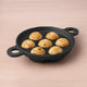 CASTrong Cast Iron Paniyaram/Appe Pan, Pre-seasoned, Natural Nonstick, 100% Pure, Toxin-free, 7 Pit, 18.9cm, 2.3kg