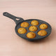 CASTrong Cast Iron Paniyaram/Appe Pan,Pre-seasoned, Nonstick, 100% Pure, Toxin-free, 7 Pit, 21cm, 1.9kg