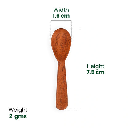 Wooden Masala Spoon (Set of 6) Compact