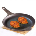 Super Smooth Cast Iron Shallow Fry Pan,Pre-seasoned, Nonstick, 100% Pure, Toxin-free, Induction, 24.6 cm, 1.6kg