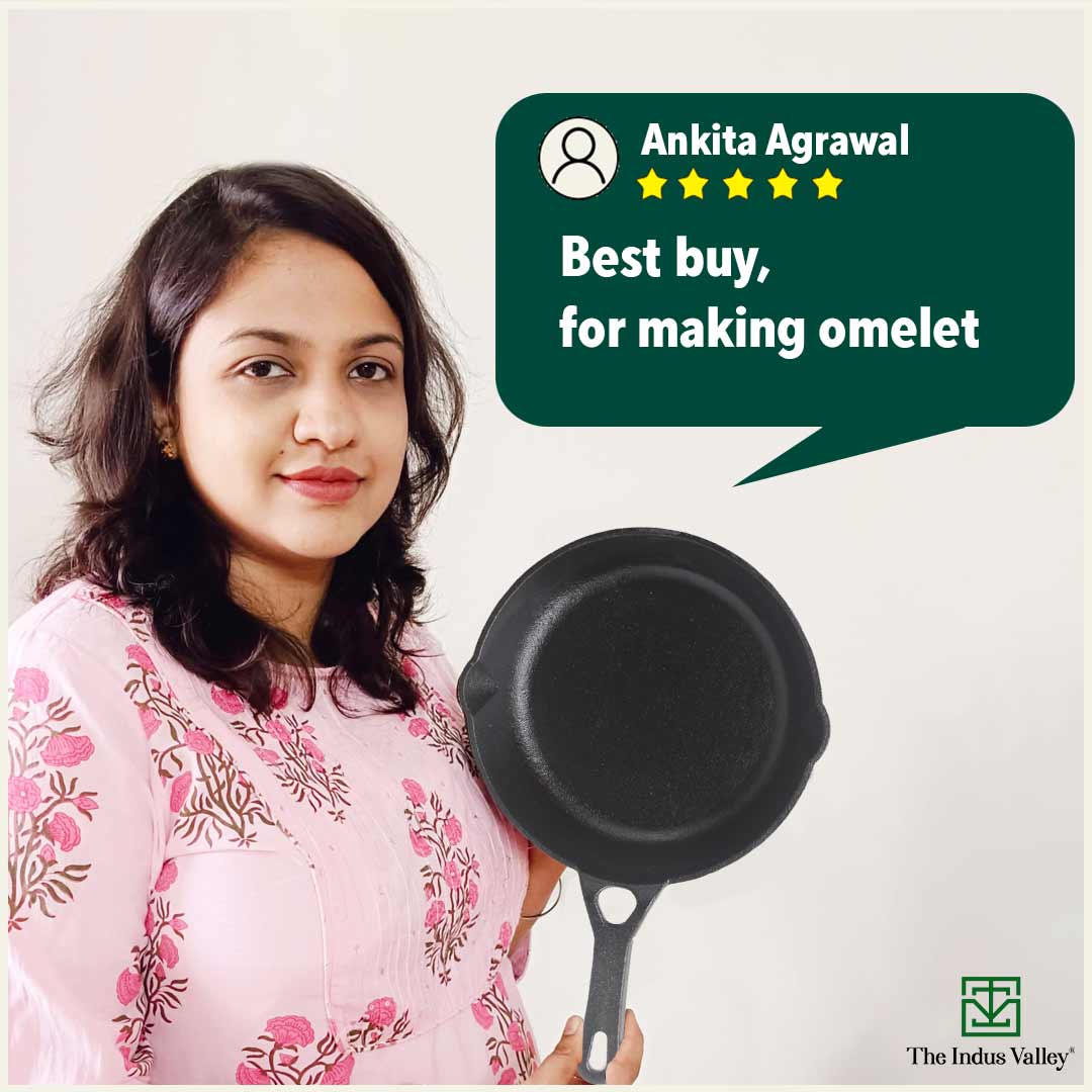 CASTrong Cast Iron Fry Pan/Skillet, Pre-seasoned, Natural Nonstick, 100% Pure, Toxin-free, Induction