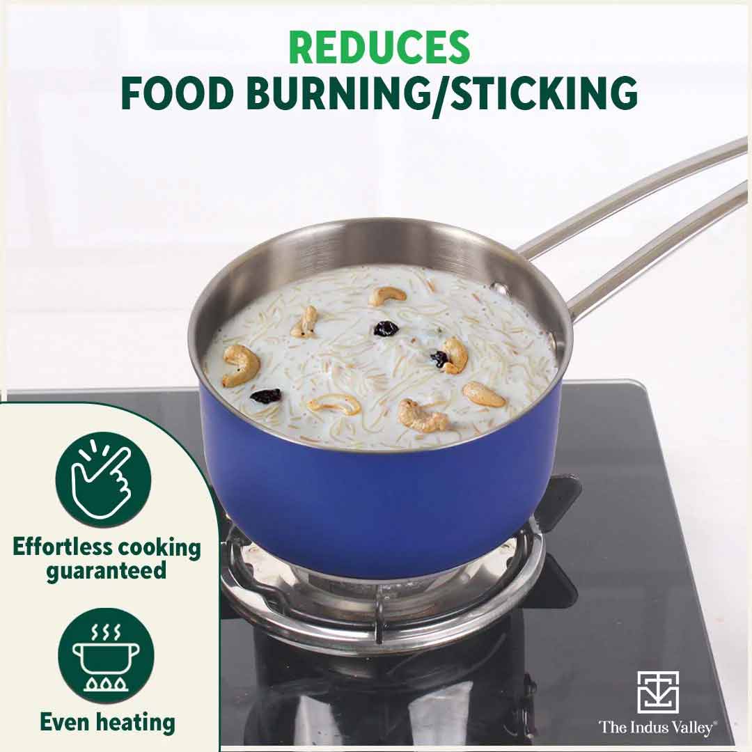 Buy Stainless Saucepan/Milk/Tea Pan with Lid Online at Best Prices in ...