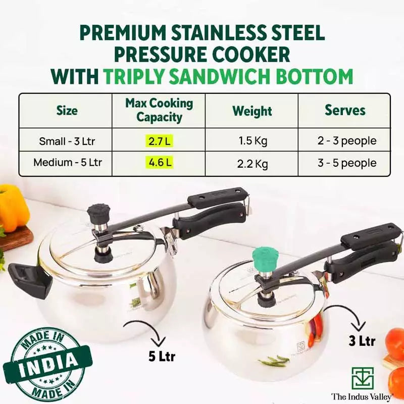 Compact best sale pressure cooker