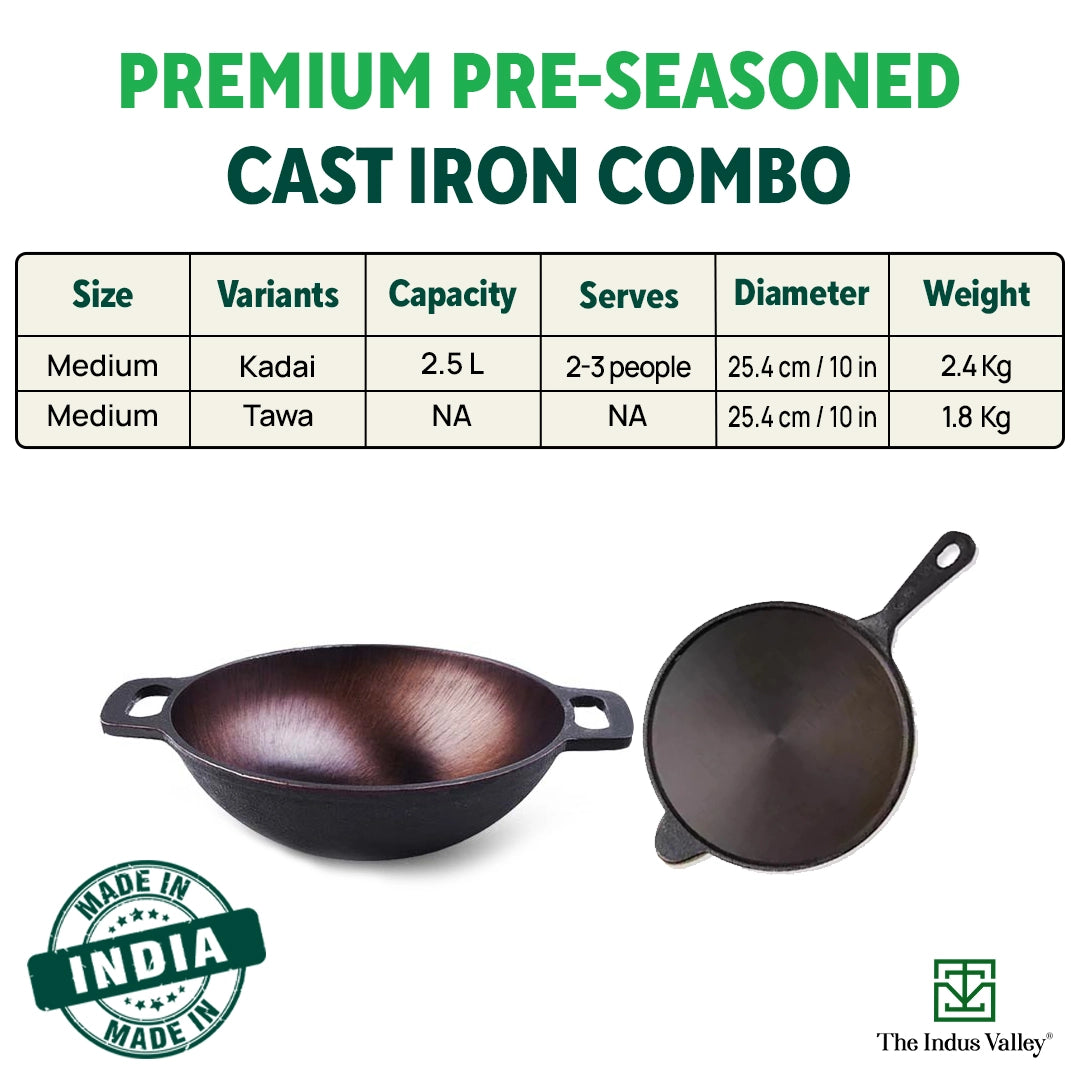 Get Upto 40% OFF on Cast Iron Cookware Set Online in India – The Indus  Valley