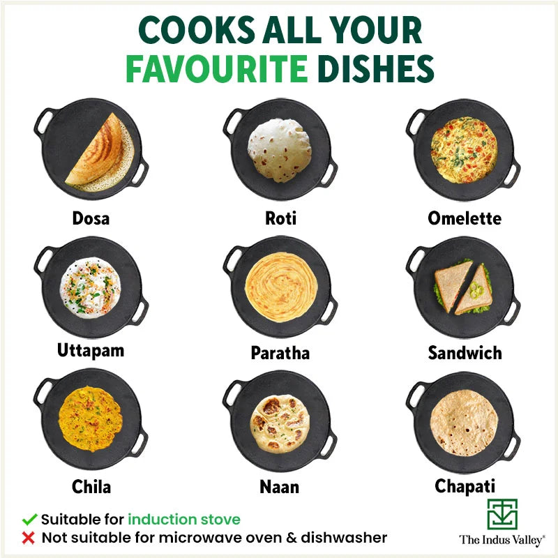 Buy Best Cast Iron Roti/Dosa Tawa Online in India at Best Prices – The ...