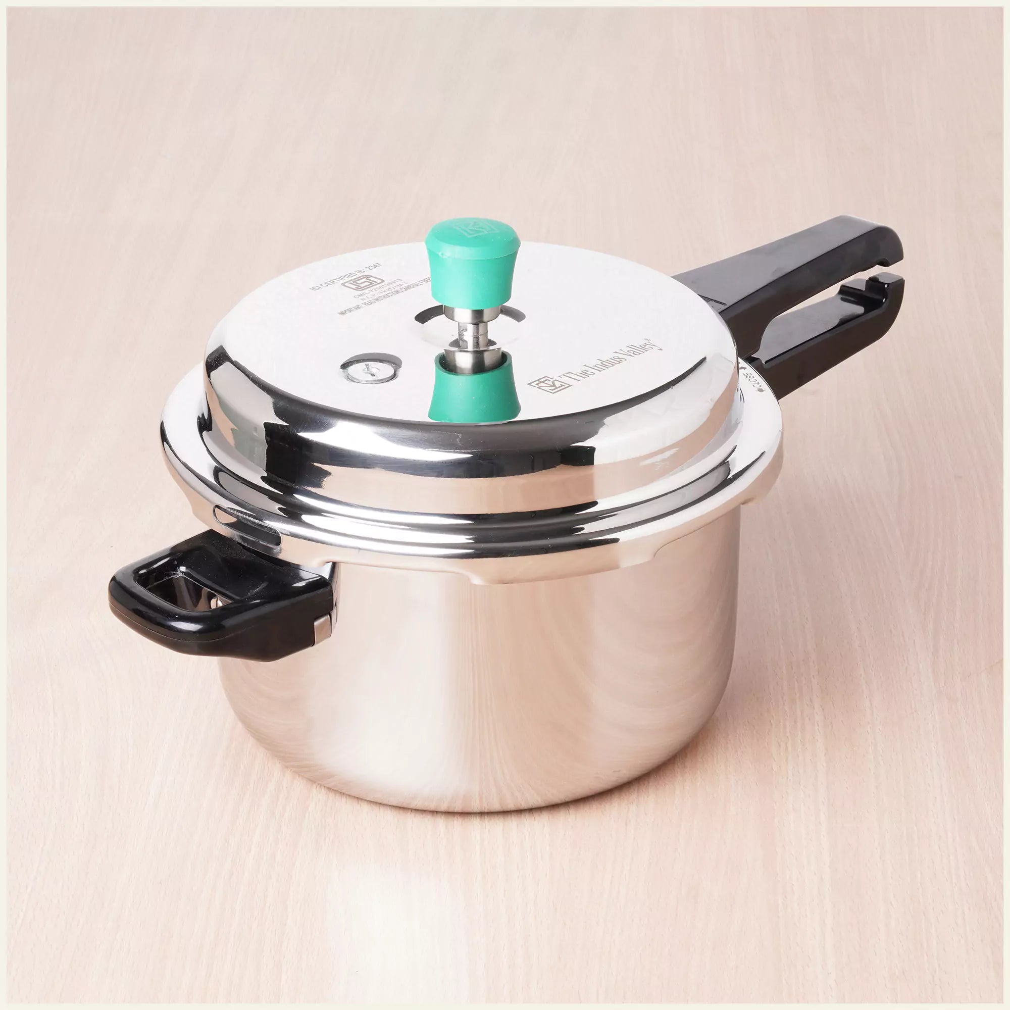 2/3/5L RapidCuk Tri-ply Stainless Steel Pressure Cooker, Premium Quality, 3 Layer Thick Body, Heavy Bottom, 100% Safe, ISI Certified, 5 Yr Warranty, Induction & Gas