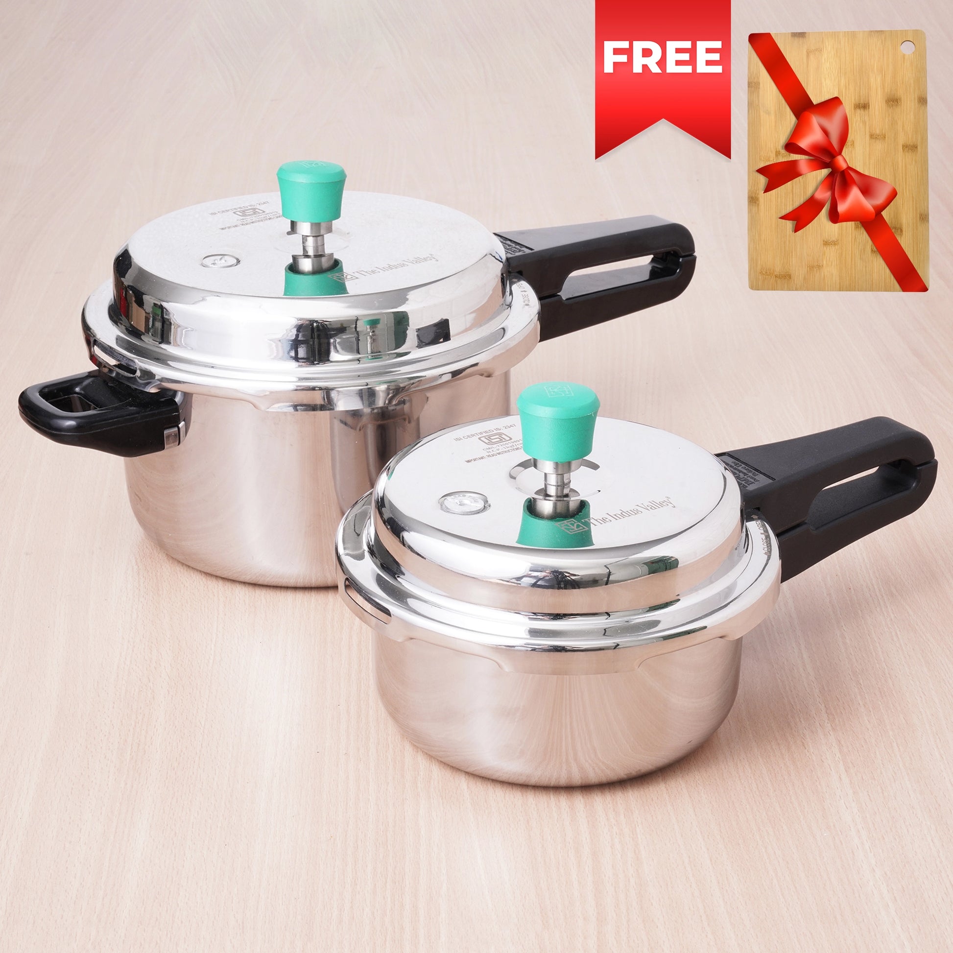 Buy Best Quality Triply Stainless Steel Pressure Cooker Combo Online