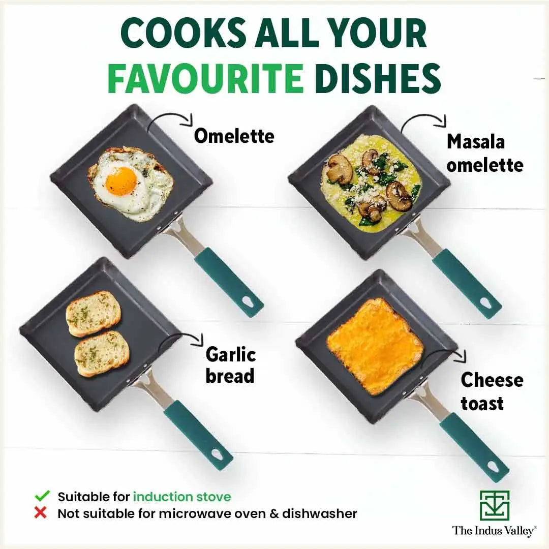 Buy 100% pure Iron Omelette Pan Online Best Prices in India- 40