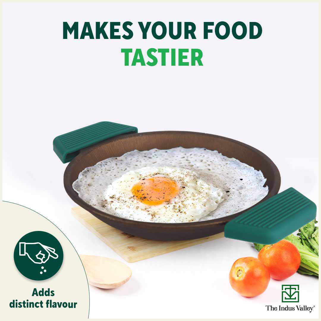 Buy Super Smooth Cast Iron Appam Pan with Lid Online at Best Prices