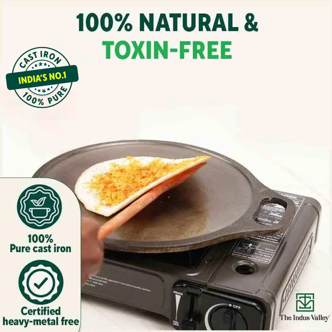 The Indus Valley Cast Iron Dosa Tawa Unboxing, Honest Review In Hindi  /Indus Valley Cookware Review. 