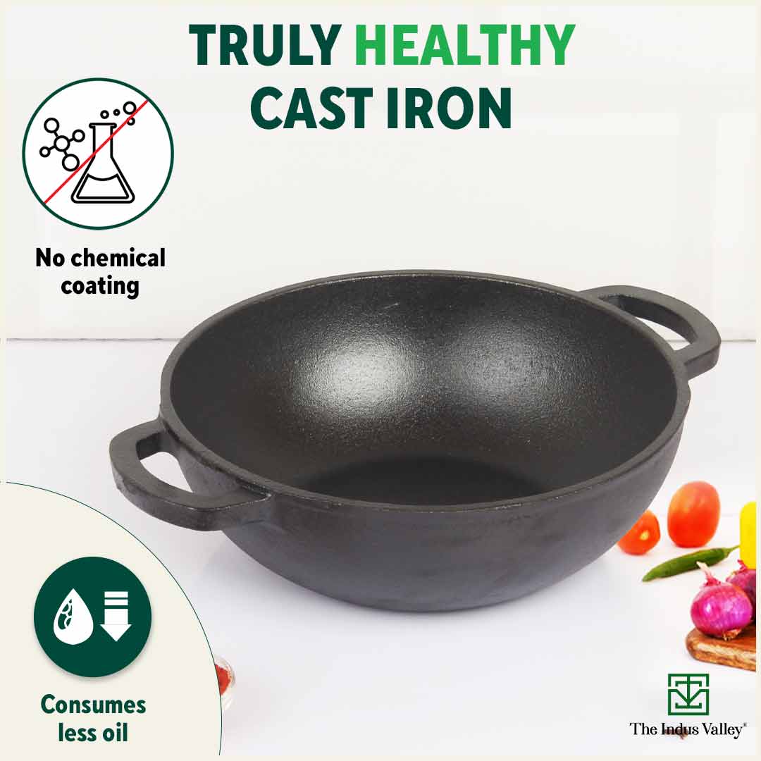 cast iron cookware kadai online
