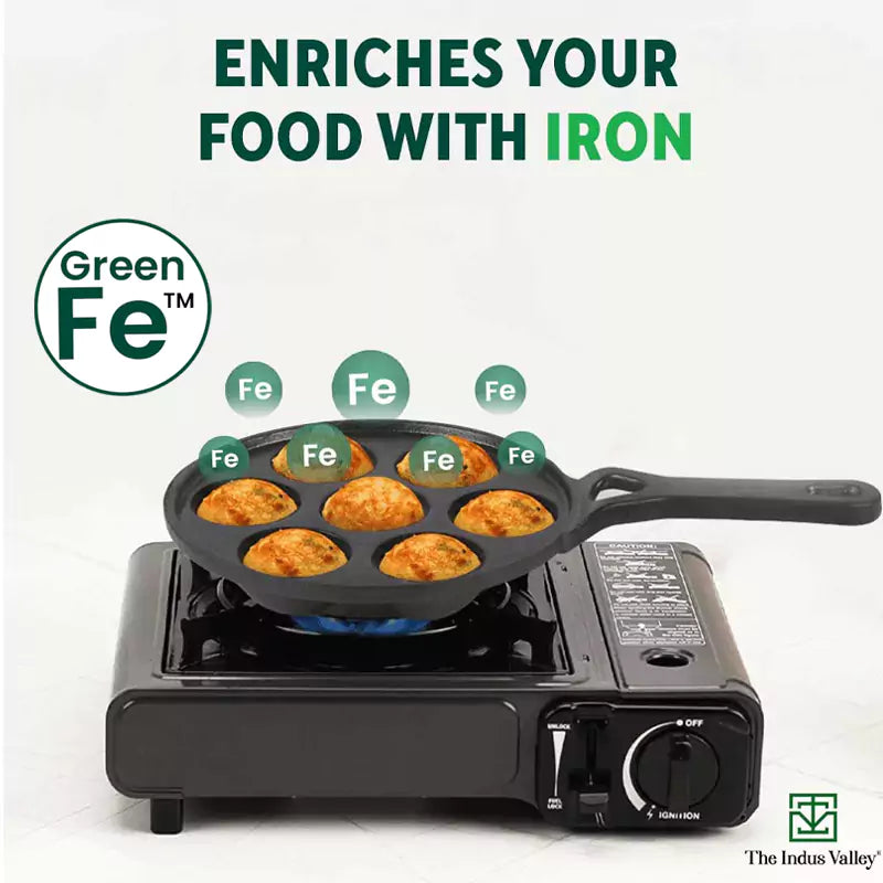 iron kuzhi paniyaram pan