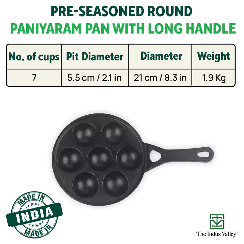 cast iron kuzhi paniyaram pan