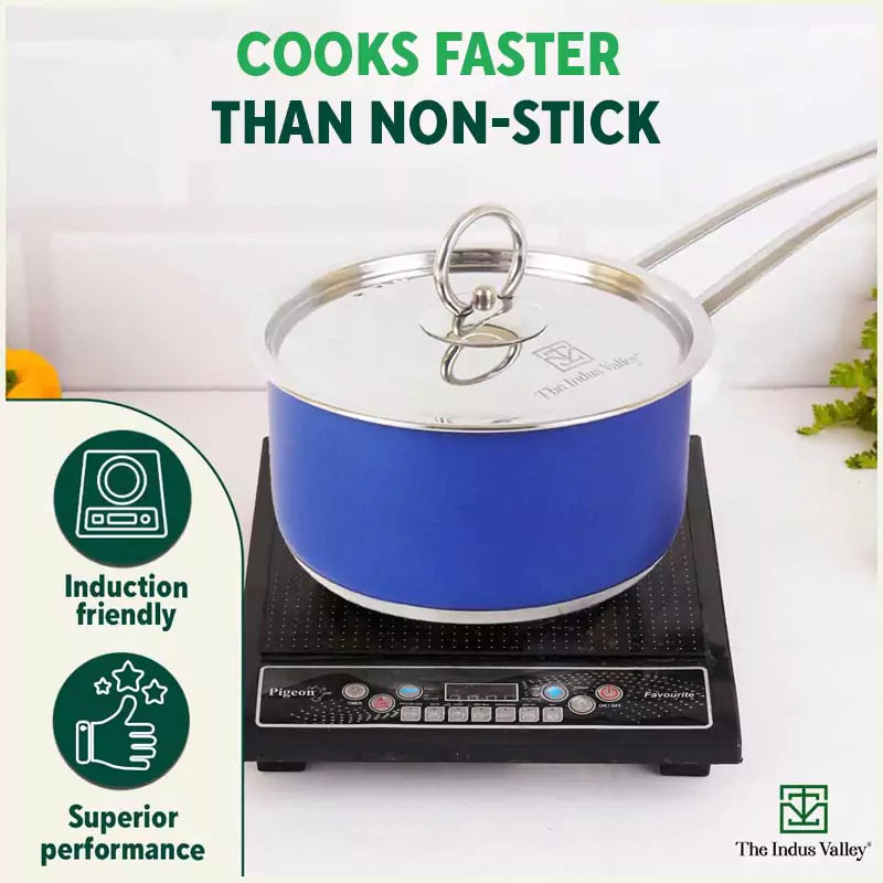 Buy Stainless Saucepan/Milk/Tea Pan with Lid Online at Best Prices in ...