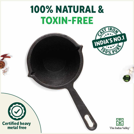 Buy Cast Iron Tadka Pan Online from The Indus Valley