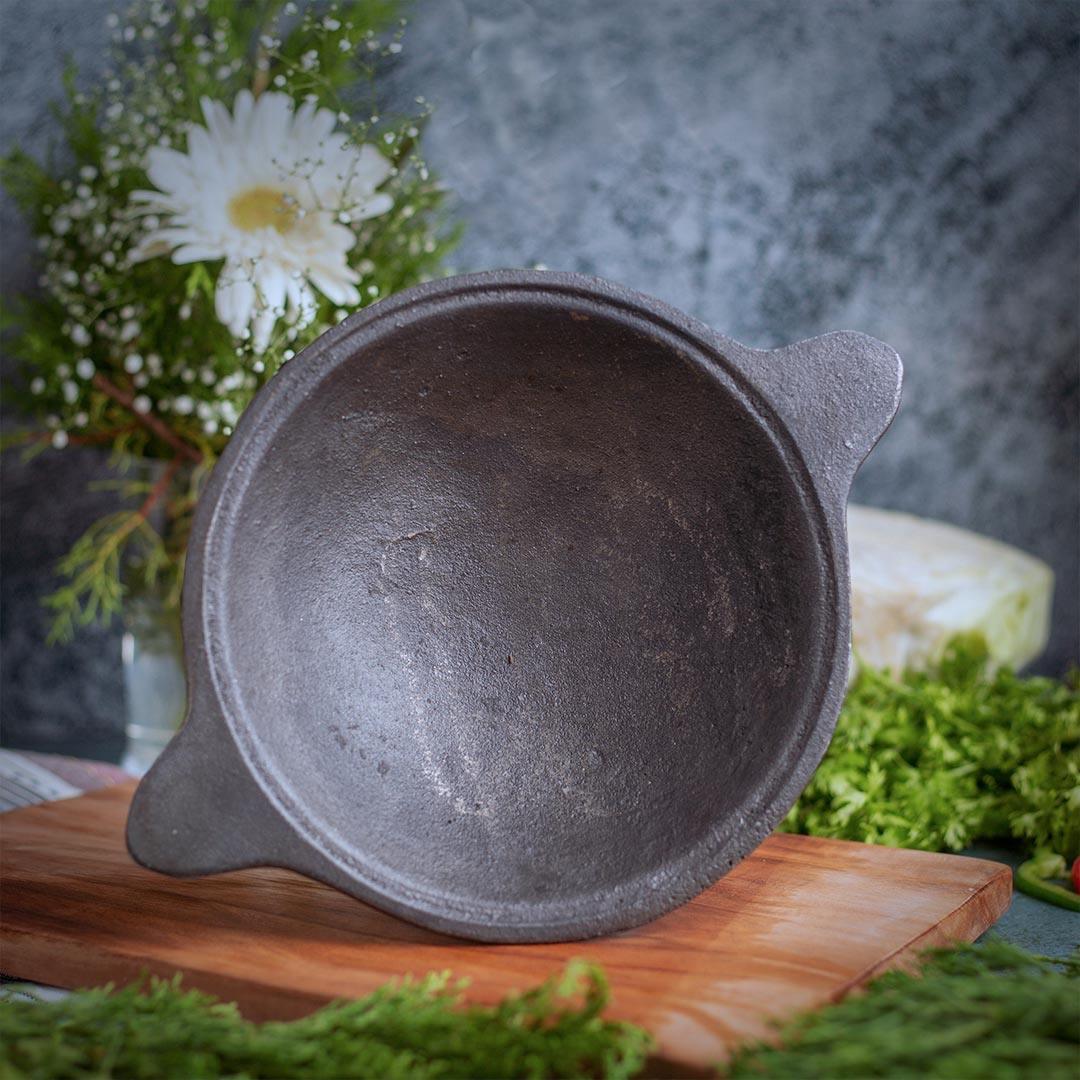 Cast Iron Appam Pan (Pre Seasoned | 7.6 inches | 1.2 KG) - The Indus Valley