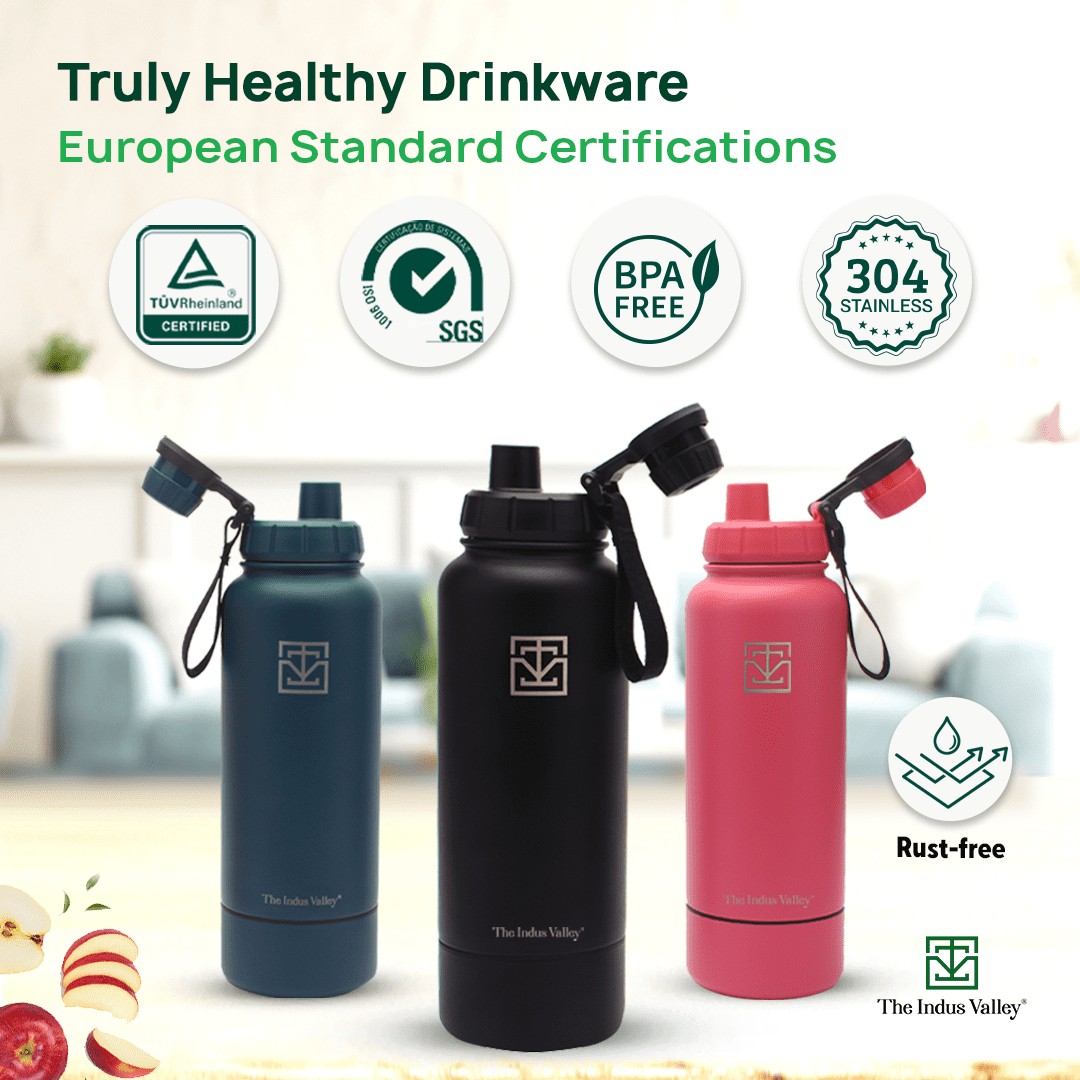 black water bottle