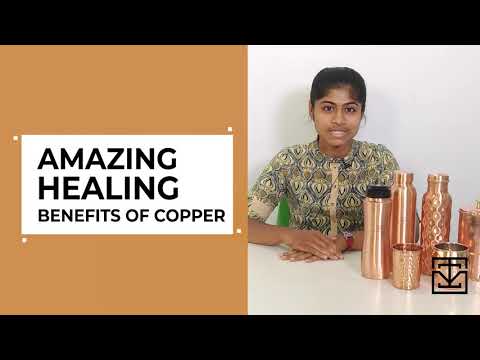 100% Pure Copper Water Bottle, 1 Litre, Healthy, Toxin-free, Builds Immunity, Doctor Approved