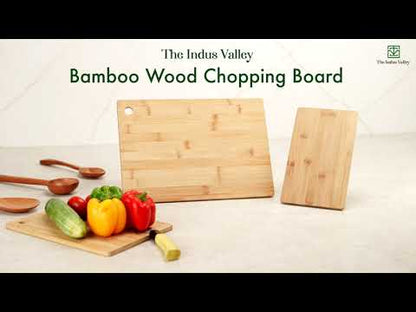 100% Natural Bamboo Wood Chopping/Cutting Board, Toxin-free, No Dye/Polish, Strong,Scratch Resistant 32cm in Length /21.7cm in Width