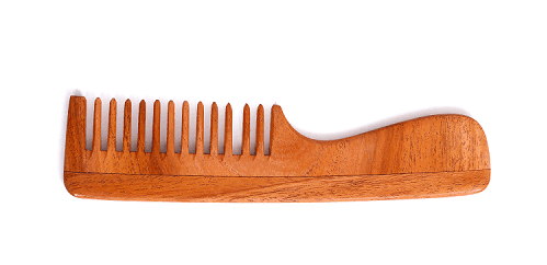 Neem Wood Comb - Wide Tooth | Wide Easy-grip Handle - The Indus Valley