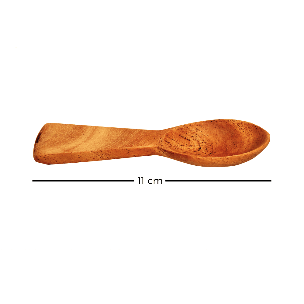 Neem Wood Condiments Spoon - Set of 6 - The Indus Valley