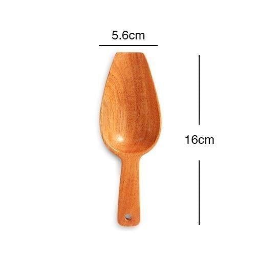 Neem Wood Scoop Spoon for Measuring Flour/Grains/Rice/Sugar – Set of 4 - The Indus Valley