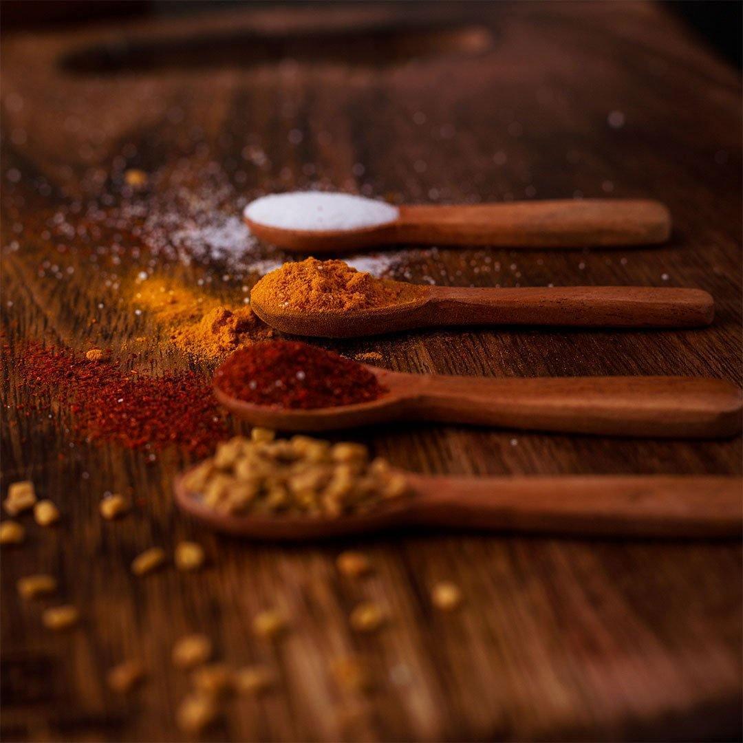 Wooden Masala Spoon (Set of 6) Compact - The Indus Valley